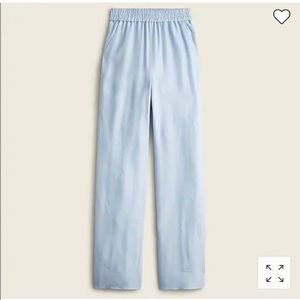 NWT J. Crew Full-length linen-blend pant
Color: GENTLE SEA
Size: 0